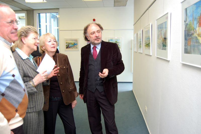 Ausstellungseröffnung 2007 in der Galerie Bücherturm- Rödermark